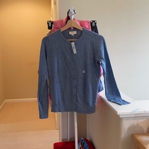 NWT Loft crew neck button cardigan